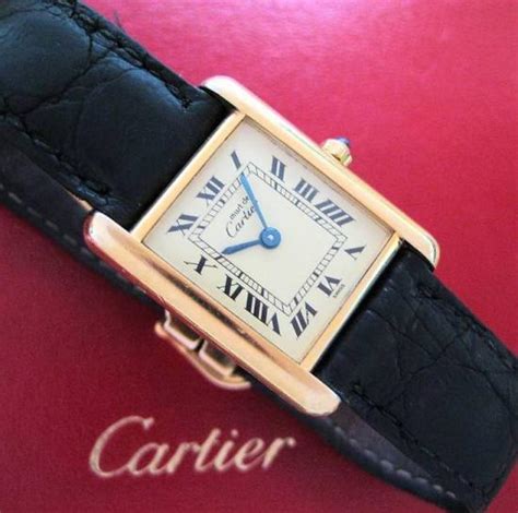 cartier vermeil tank quartz argent 925 plaque org 20m prix|cartier tank quartz 8660016308.